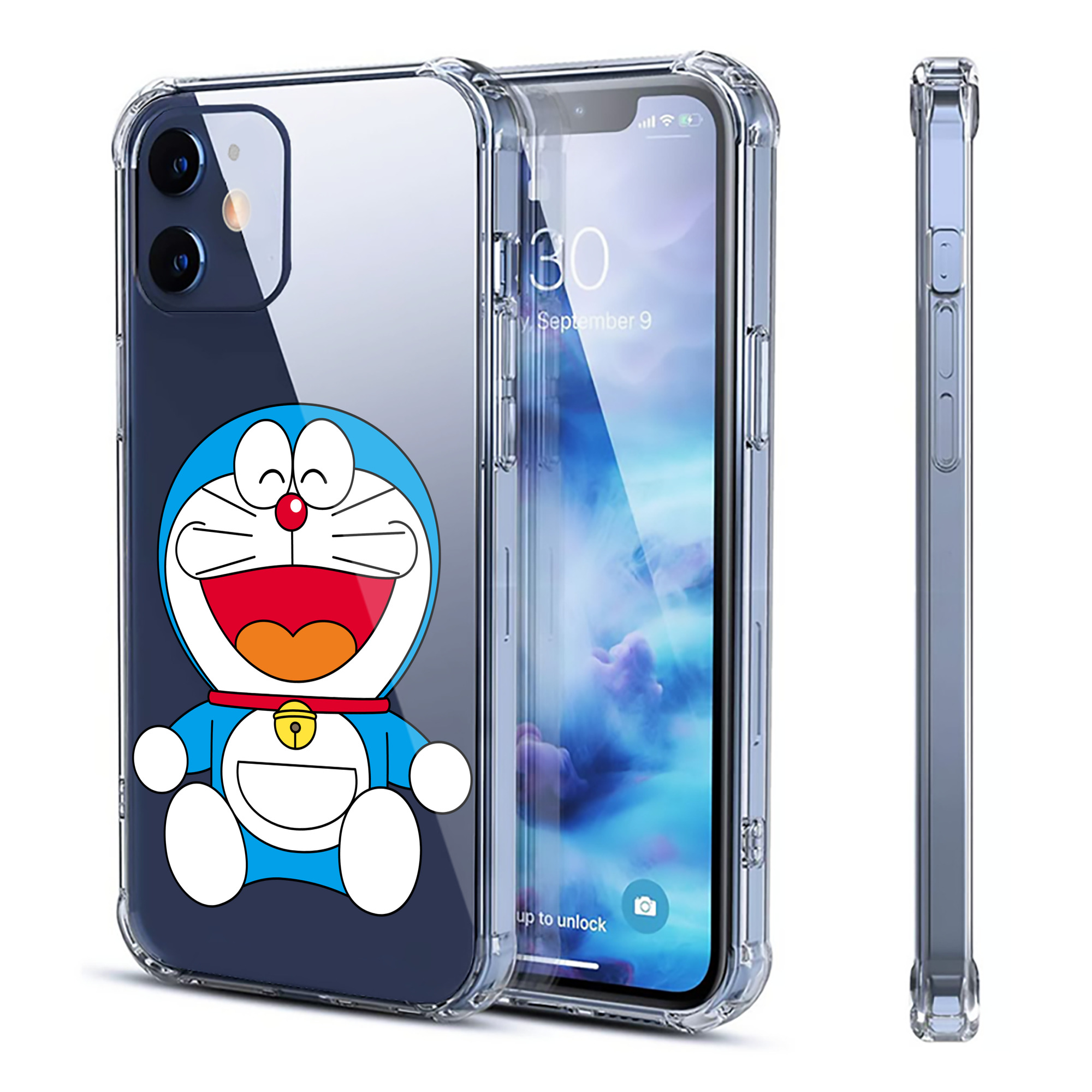 （画像用） ドラえもん Doraemon 【iPhone 12シリーズ対応】透明スマホケース（クリアソフトケース）